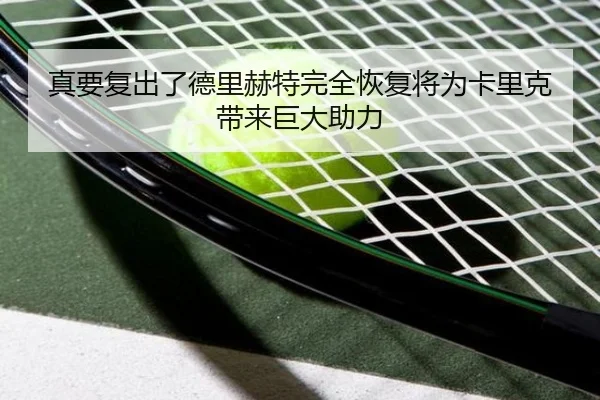 真要复出了德里赫特完全恢复将为卡里克带来巨大助力
